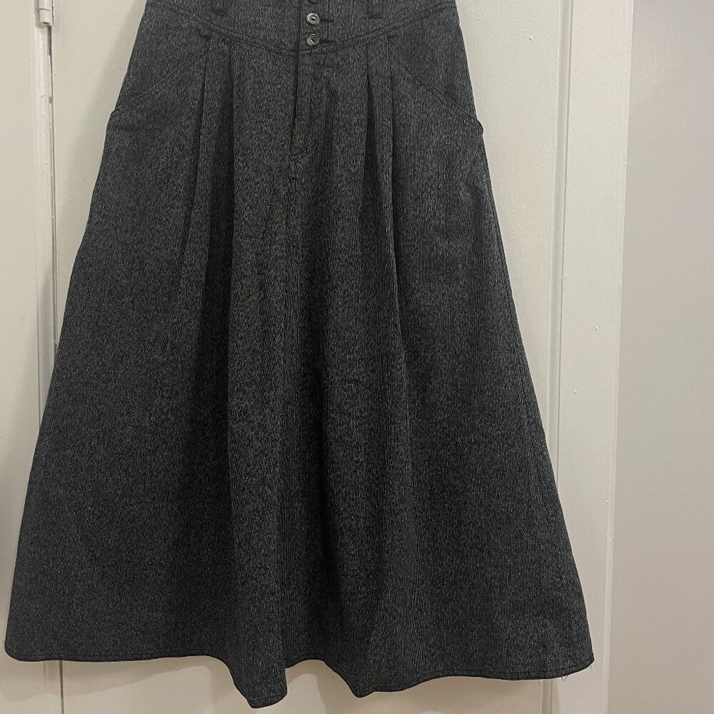 vintage liz wear drop waist maxi skirt